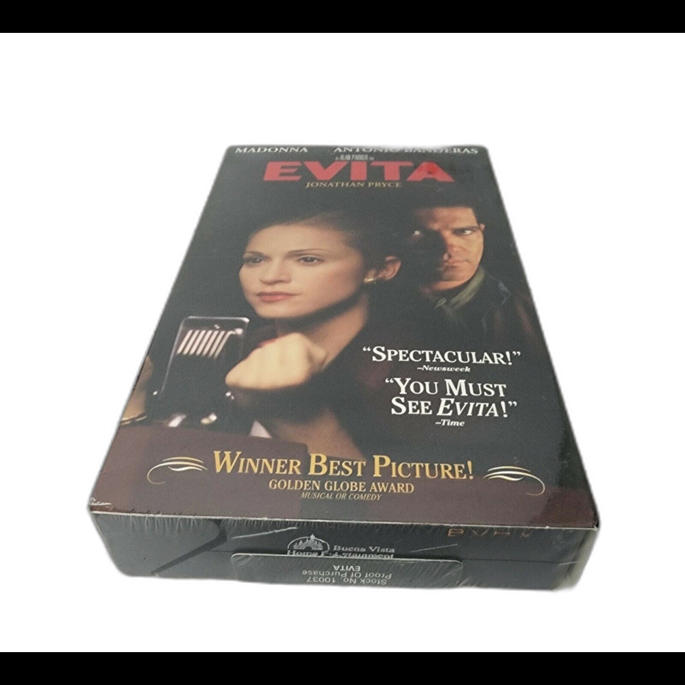 Evita VHS Movie Tape featuring Madonna, Antonio Banderas, Jonathan Pryce - Picture 3 of 12